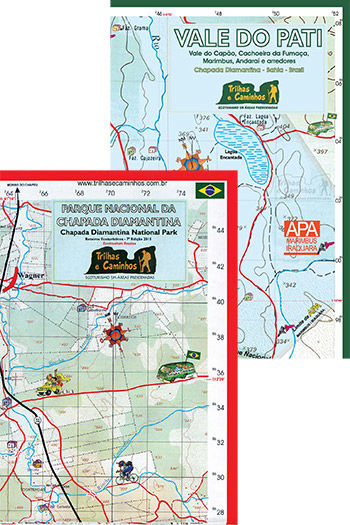 Mapas Vale do Pati e Parque Nacional